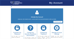 Desktop Screenshot of myaccount.ljmu.ac.uk